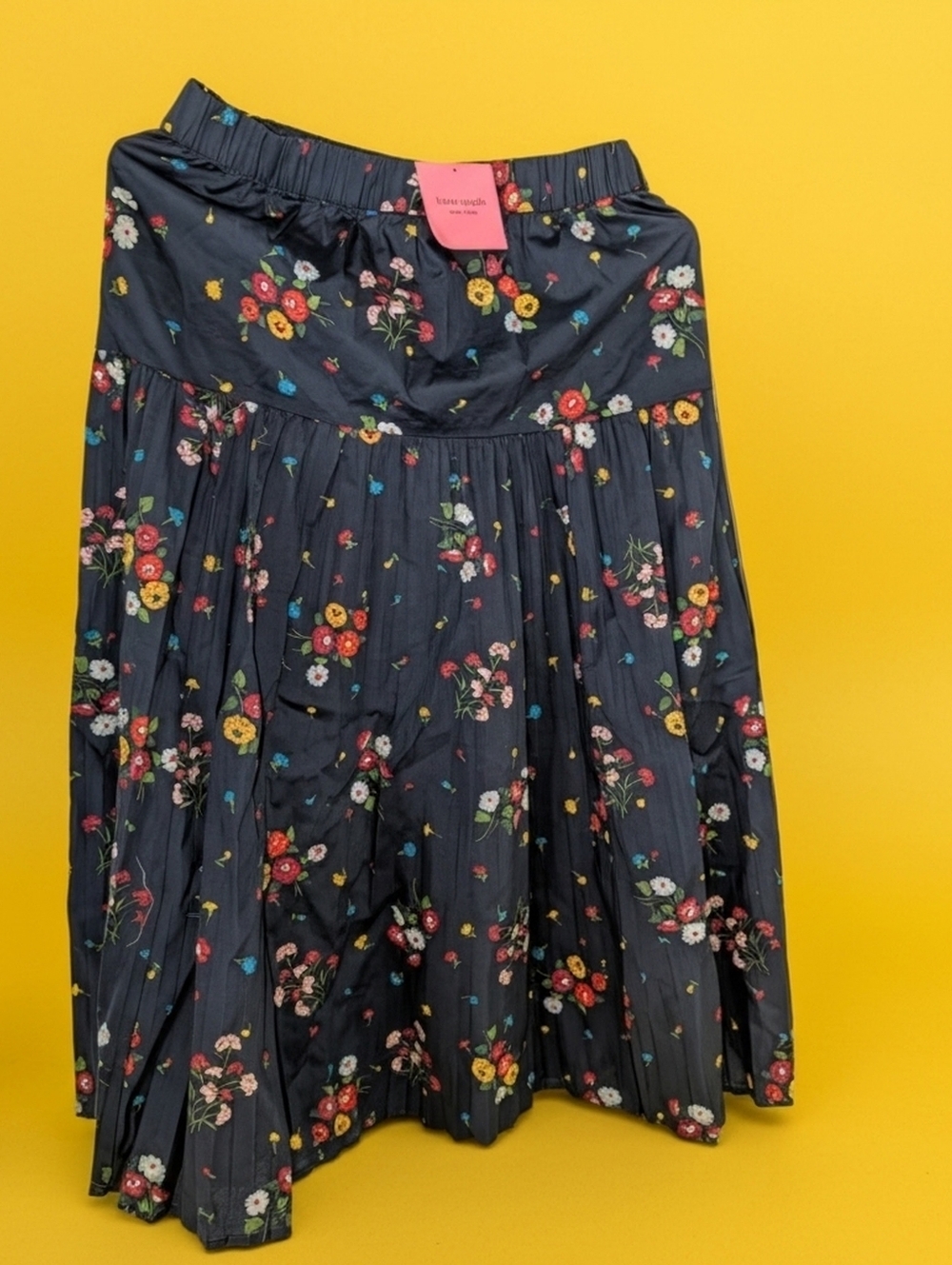 Kate Spade Navy Floral Tiered Skirt